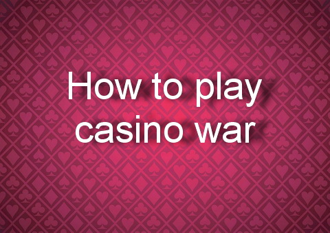 Casino war strategy