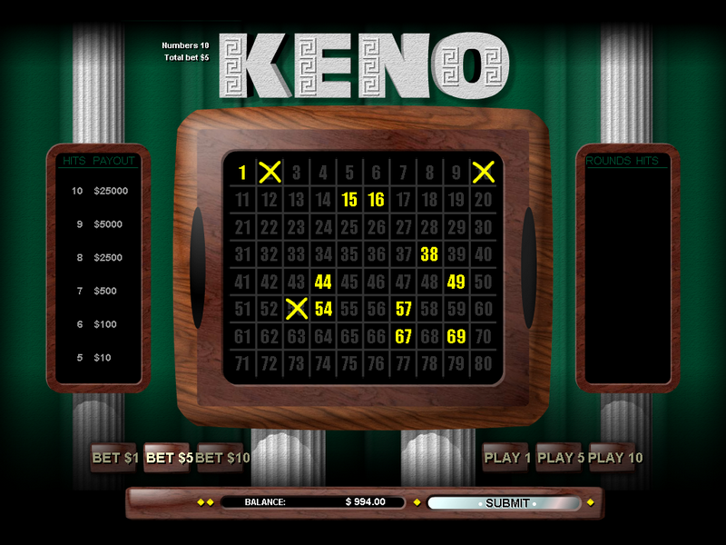 rules of keno